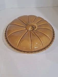 Crate & Barrel Covered Pumpkin Pie Dish. Server Fall Harvest. New. Fixed Price $49.00.