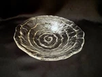Ivv Italian Glass Bowl Holiday Table Modern Decoration Italy Gold Swirls. Fixed Price $25.00.