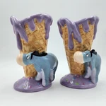 Disney Eeyore Waffle Ice Cream Cone Sundae Cup Holder Winne The Pooh 6" Lot Of 2. Fixed Price $47.99.