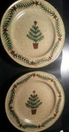 Dennis East Two Christmas Tree Salad Plates! DD368DXX. Fixed Price $12.74.