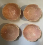 Pottery Barn Coral Malibu Figural Fish Bowl Set Of 4! Read Desc.. Fixed Price $25.00.