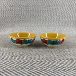 Set Of 2 The Pioneer Woman Stoneware Dipping Bowls Blossom Jubilee / Gold. Fixed Price $16.99.