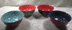 Dowan Set/lot Of Bowls - 8 Oz 4.5" Multicolored Dessert/ice Cream/snack. Fixed Price $34.95.