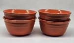 Rachael Ray Orange Double Ridge Stoneware Cereal Bowl Set Of 4. Fixed Price $27.99.