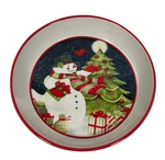 Benevolence Snowman Christmas Pasta Serving Bowl 13.25 X Inch Hand Painted. Fixed Price $49.75.