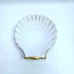 Hand Painted Gold Trim Andrea By Sadek Seashell Dish #6656 Japan. Fixed Price $16.77.