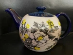 10 Strawberry Street Blue Chintz China Teapot Dishwasher Microwave Safe Ten. Fixed Price $27.99.