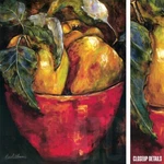 30W"X40H" Apples In Red Bowl By Nicole Etienne - Still Life Choices Of Canvas. Fixed Price $299.00.