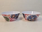 Zak Designs (2) Marvel Spider Man Captain America Groot Melamine Bowls B137. Fixed Price $5.00.