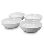 Gibson Home Extra Wide 8.5 In. Stoneware Dinner And Serving Bowls White, Set. Fixed Price $43.22.