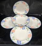 5 Vtg 90S Mikasa Intaglio CAC42 Country Poppies Rimmed Salad Soup Bowl 3/8". Fixed Price $44.44.