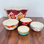 The Pioneer Woman Mixing & Nesting Measuring Bowls Set 5PC Flea Market. Fixed Price $49.95.