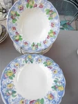 Set Of 6 Vintage Royal Doulton Pomeroy Multicolor Davenport Rim Soup Bowl. Fixed Price $79.99.