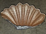 Julia Knight Signed Tahitian Clam Shell 17.5 Inch Bowl. Fixed Price $59.99.