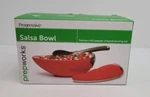 Progressive Salsa Bowl 3 Piece Hand Painted Ceramic, Chili Pepper Shape. Fixed Price $19.99.