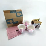 Pampered Chef Pink Bowl Trio Help Whip Cancer 3-PART Party Candy Condiment Dish. Fixed Price $29.87.