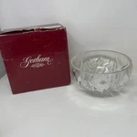 Gorham Star Blossom Crystal Bowl 8 Inch Full Lead Glass Germany C270. Fixed Price $11.99.