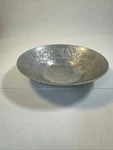 Mcm Hand-forged Aluminum Embossed Floral/grape Motif Fruit Holder/trinket Bowl. Fixed Price $13.99.