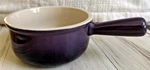 Creuset Cassis Purple French Onion Soup Bowl W/ Handle Ultra Rare. Fixed Price $167.80.