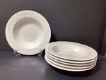 Set Of 6 Pfaltzgraff Charlotte Rim Soup Bowls (B08-102024-1.99E). Fixed Price $103.96.