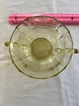 Den 2 Indiana Glass Amber Sandwich Daisy Cream Handled Soup Bowls - Set Of. Fixed Price $17.00.