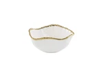 Pampa Bay Golden Salerno Porcelain Large Salad Bowl. Fixed Price $66.00.
