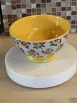 Pioneer Woman 6 Fall Flowers Footed Bowl. Fixed Price $6.00.