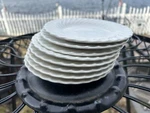 Set Of 8 Bread Plates In Bone White Ivory Swirl By Sheffield Usa Ex Cd. Fixed Price $29.95.