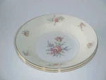 Homer Laughlin China Household Inst Priscilla N1639 Pattern Rim Soup Bowl Set. Fixed Price $20.59.