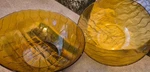 Circleware Amber Glass Bowls Serving Set Of 2. Fixed Price $45.00.