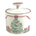 Sango Home For Christmas 1989 Korea Gold Mark #3321 Sugar Bowl With Lid. Fixed Price $15.50.
