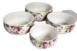 Gracie China Floral Rose Design Bowl SET/4 Shabby Cottage Kitchen Storage No Lid. Fixed Price $29.56.