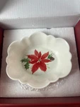 Lenox Winter Meadow Fluted Candy Dish New Nib Poinsettia. Fixed Price $12.95.