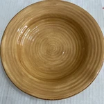 Tabletops Unlimited Rustico Bowl Hand Painted Collection Mustard Color 10. Fixed Price $17.00.