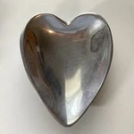 Vintage Nambe Heart Shaped Bowl #118B Metal Alloy With Silver Luster 1987. Fixed Price $22.50.