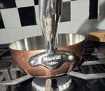 Mauviel 1830 Zabaglione Copper Ext 6.5 Diameter Quart Sauce Pan Rounded Sides. Fixed Price $128.00.