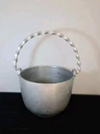 Vintage Pewter Soup Tureen With Twisted Bail Handle One Quart By Bon Chef. Fixed Price $27.99.