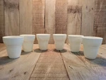 Fortessa Fortaluxe Superwhite 6 Ice Cream Cone Cups Pottery Barn Vitrified China. Fixed Price $28.95.