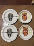 Charlie Harper Todd Oldham Fishs Eddy Children Bowls And Plates Set Of 4 Euc. Fixed Price $60.00.