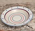 Longaberger American Starburst Pasta Serving Bowl 12" Usa Stars Patriotic. Fixed Price $50.00.