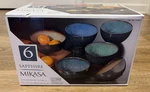 Mikasa Sapphire Stoneware Bowls Set Of 6 Dishwasher & Microwave Safe. Fixed Price $29.95.