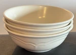 Vtg Set Of 3 Pfaltzgraff Tea Rose Cereal Soup Bowls Plain No Decal 6" Gazebo Usa. Fixed Price $18.95.