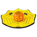 Dennis East Halloween Jack-o-lantern Spiderweb Candy Dish Chip & Dip Bowl 2005. Fixed Price $19.98.