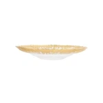 Vietri 'rufolo Glass' Gold Medium Shallow Bowl, Factory New. Fixed Price $63.99.