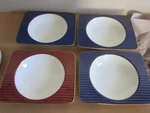 10PC Vintage Mikasa Radiance Sapphire & Ruby Salad Soup Bowls A3102 A3103. Fixed Price $75.00.