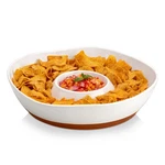 Malacasa Ceramic Chips And Dip Serving Tray, 12 Inch Large Divided Bowls Set .... Fixed Price $52.06.