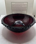 Vintage Avon The 1876 Cape Cod Collection Serving Bowl Ruby Red Glass. Fixed Price $15.00.
