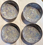 Melange Moroccan Tiles Pasta Soup Bowls 100% Melamine Set Of 4 Blue Htf, Nice!. Fixed Price $28.00.