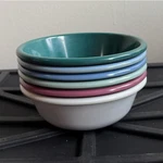 Rubbermaid 6-PIECE Multicolor Melamine Plastic Round Bowl Set 3836-29. Fixed Price $30.00.