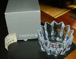 Vintage Orrefors #4514/11 Crystal Fleur Bowl Signed With Box &tag. Fixed Price $39.95.